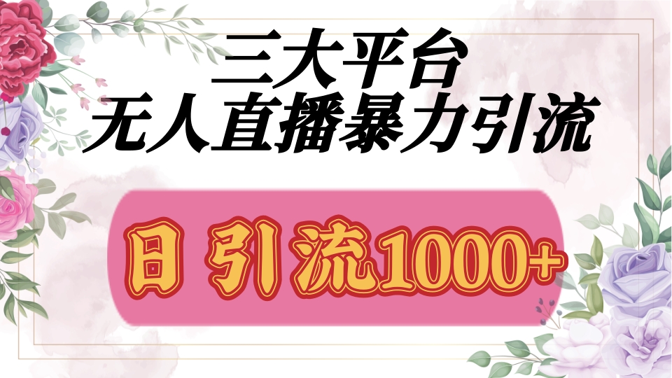 抖音，快手，视频号全平台通用，无人直播引流法，利用图片,模板,整套话术挂机全天支持矩阵操作，无限设备多开，超暴力引流，1000+高质量精准创业粉-易学副业