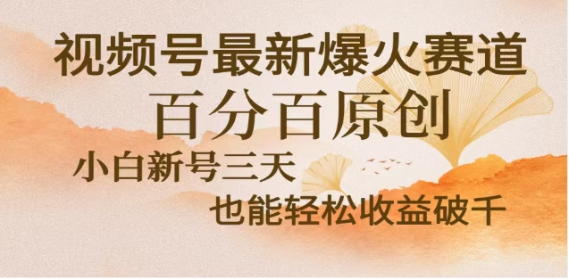 视频号独家玩法，老年养生赛道，无脑搬运爆款视频，日入2000+-易学副业