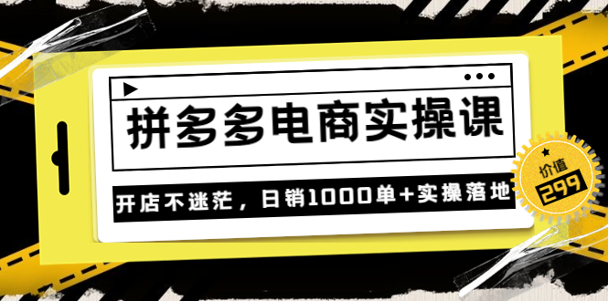 【副业项目3832期】拼多多电商实操课：多多搜索怎么开车，拼多多怎么提高转化率-易学副业