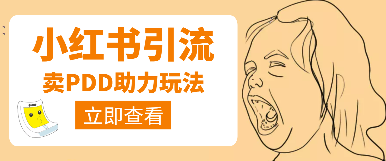 【副业项目4230期】利用小红书卖拼多多助力，日赚100+，顺便还能引个流【视频课程】-易学副业