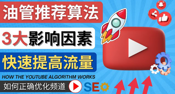 【副业项目4609期】YouTube视频推荐算法 (Algorithm ) 详解YouTube推荐机制，帮你获得更多流量-易学副业