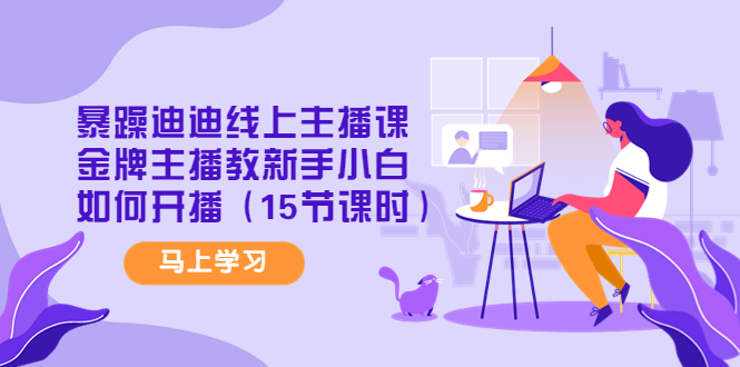 【副业项目4495期】暴躁迪迪线上主播课，金牌主播教新手小白如何开播（15节课时）-易学副业