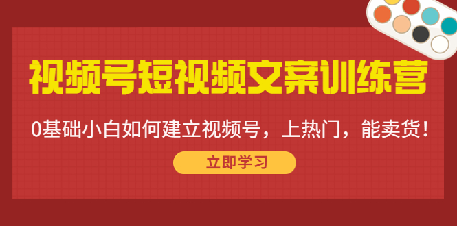 【副业项目4549期】视频号短视频文案训练营：0基础小白如何建立视频号，上热门，能卖货-易学副业
