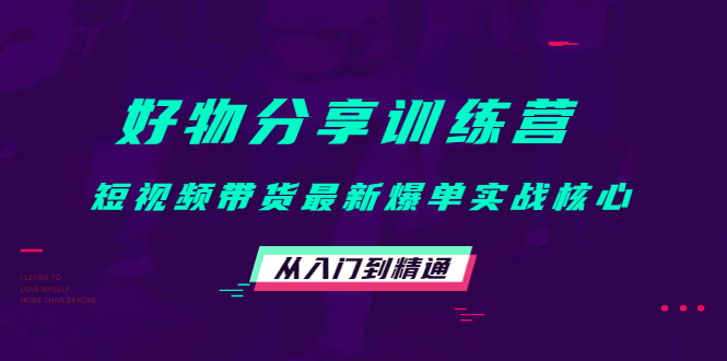 【副业项目4585期】好物分享训练营：短视频带货最新爆单实战核心，从入门到精通-易学副业