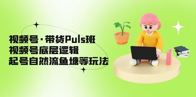 【副业项目5206期】视频号·带货Puls班，视频号底层逻辑，起号自然流鱼塘等玩法-易学副业