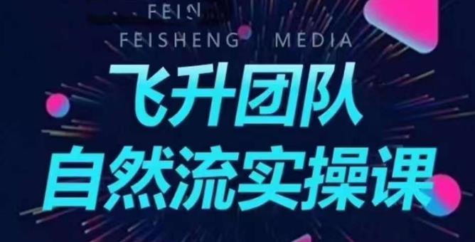 【副业项目6267期】飞升团队课程自然流实操课，抖音半无人起号主播间搭建教学-易学副业