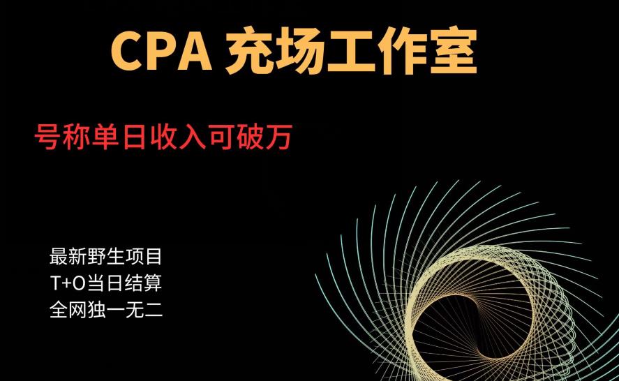 【副业项目6075期】cpa充场工作室，号称单日收入10000+（揭秘）-易学副业