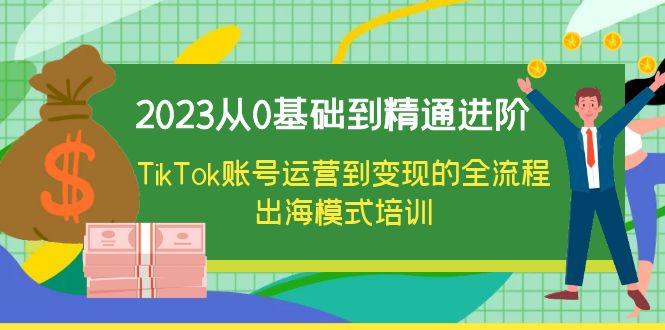 【副业项目6364期】2023从0基础到精通进阶，TikTok账号运营到变现的全流程出海模式培训-易学副业