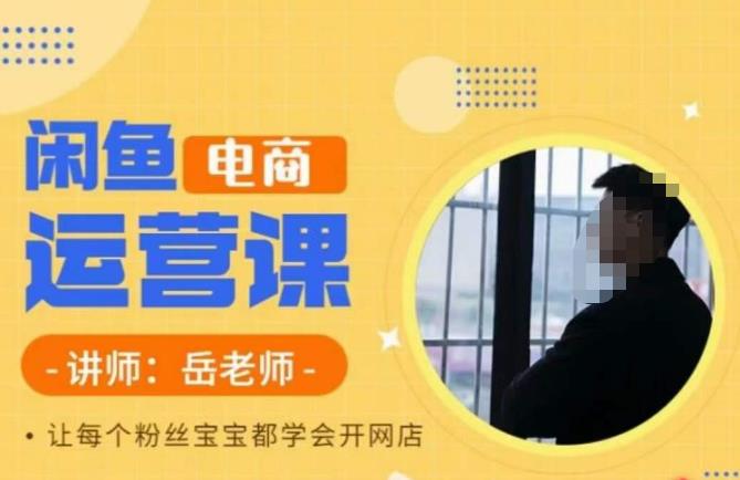 【副业项目6829期】岳老师·闲鱼电商运营课，让每个粉丝宝宝都学会开网店-易学副业