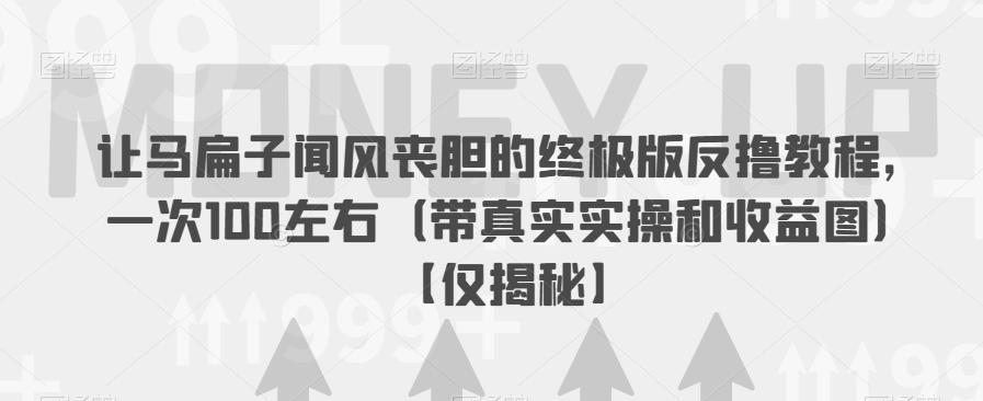 【副业项目6849期】让马扁子闻风丧胆的终极版反撸教程，一次100左右（带真实实操和收益图）【仅揭秘】-易学副业