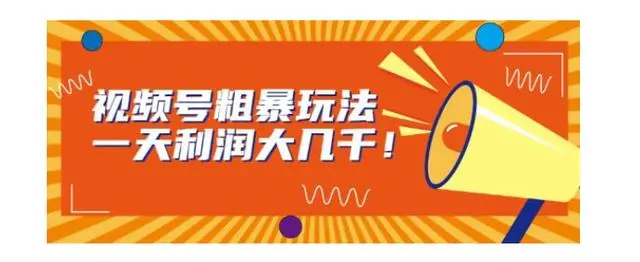 【副业项目7125期】视频号粗暴玩法，一天利润大几千！-易学副业