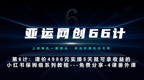 【副业项目7228期】小红书第4课-黑科技带来流量巨变-易学副业