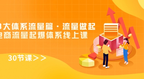 【副业项目7860期】8大体系流量篇·流量做起，电商流量起爆体系线上课（30节课）-易学副业