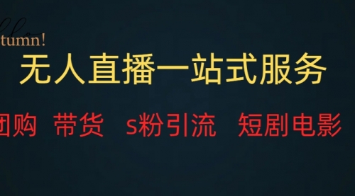【副业项目7968期】无人直播全套服务，变现稳定-易学副业