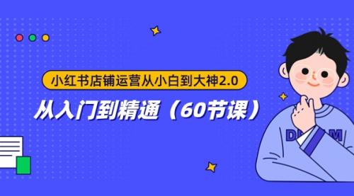 【副业项目8090期】小红书店铺运营从小白到大神2.0，从入门到精通（60节课）-易学副业