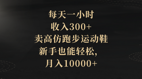 【副业项目8486期】每天一小时，收入300+，卖跑步运动鞋-易学副业
