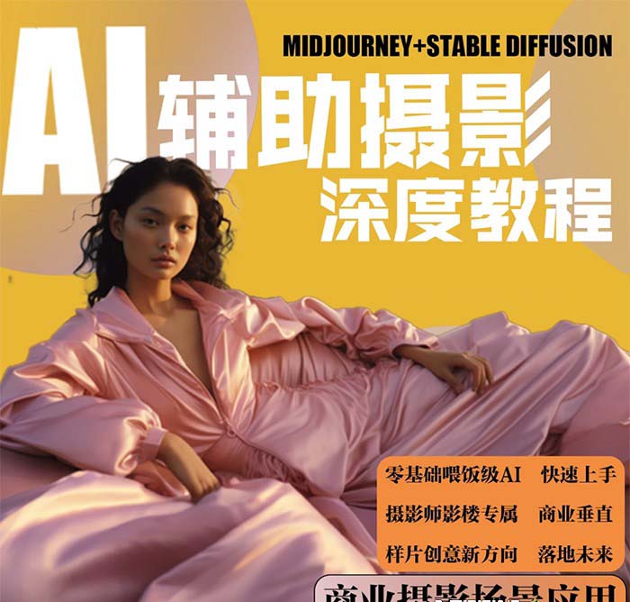 【副业8814期】2024年AI辅助摄影人工智能商业应用摄影课程（37节课）-易学副业