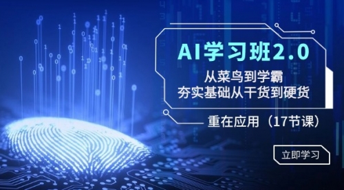 【副业8994期】AI学习班2.0：从菜鸟到学霸，夯实基础从干货到硬货，重在应用（17节课）-易学副业