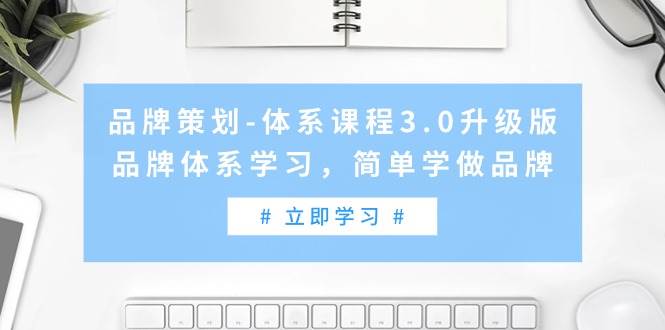 品牌策划-体系课程3.0升级版，品牌体系学习，简单学做品牌（高清无水印）-易学副业
