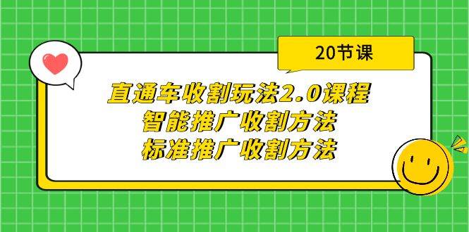 直通车收割玩法2.0课程：智能推广收割方法+标准推广收割方法（20节课）-易学副业