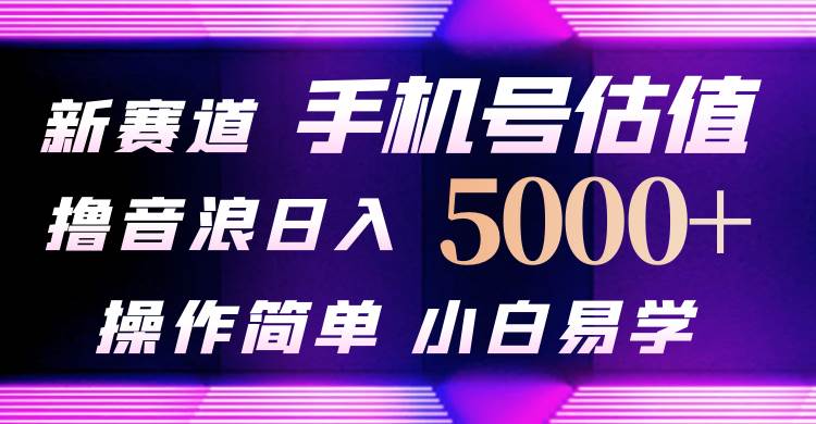 抖音不出境直播【手机号估值】最新撸音浪，日入5000+，简单易学，适合…-易学副业
