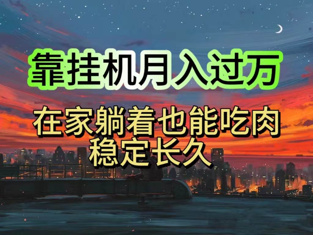 挂机项目日入1000+，躺着也能吃肉，适合宝爸宝妈学生党工作室，电脑手…-易学副业