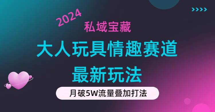 私域宝藏：大人玩具情趣赛道合规新玩法，零投入，私域超高流量成单率高-易学副业
