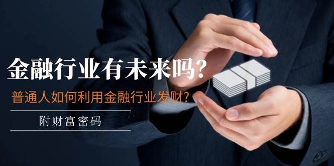 某付费文章：金融行业有未来吗？普通人如何利用金融行业发财?(附财富密码)-易学副业