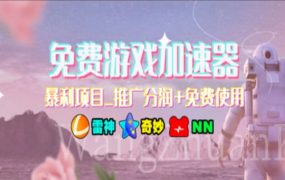 游戏加速器推广，一个月几百到几千的小项目，你看的上么？-易学副业