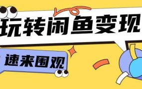 从0到1系统玩转闲鱼变现,教你核心选品思维,提升产品曝光及转化率-15节-易学副业