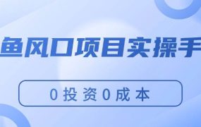 闲鱼风口项目实操手册,0投资0成本,让你做到,月入过万,新手可做-易学副业