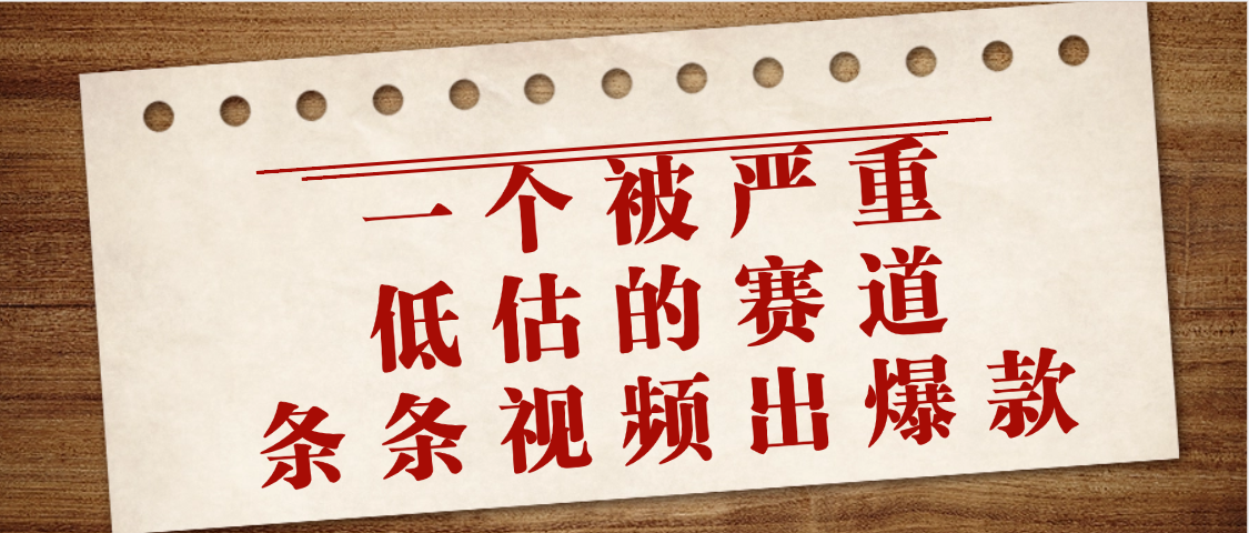 一个被严重低估的赛道，条条视频出爆款，一个月变现3万+-易学副业