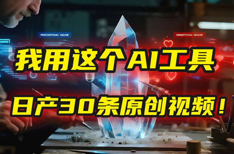 别再真人出镜了!我用这个AI工具,1张照片就能日产30条原创视频!-易学副业